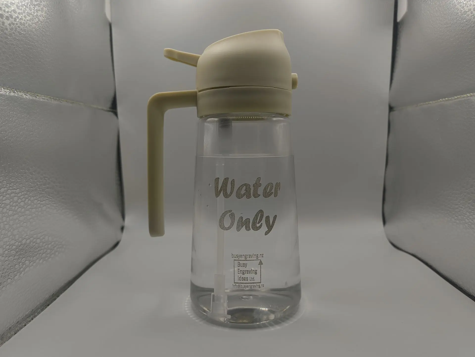 Spray bottle laser engraved