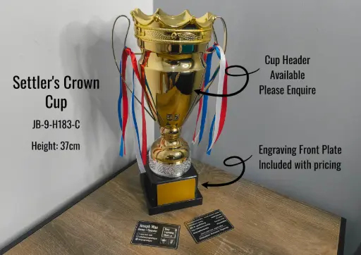 [JB-9-H183-C] Trophy Cup - Settler's Crown